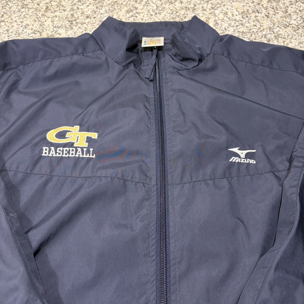 Georgia Tech Yellow Jackets Baseball Full Zip Jacket - Mizuno Men's Size XXL